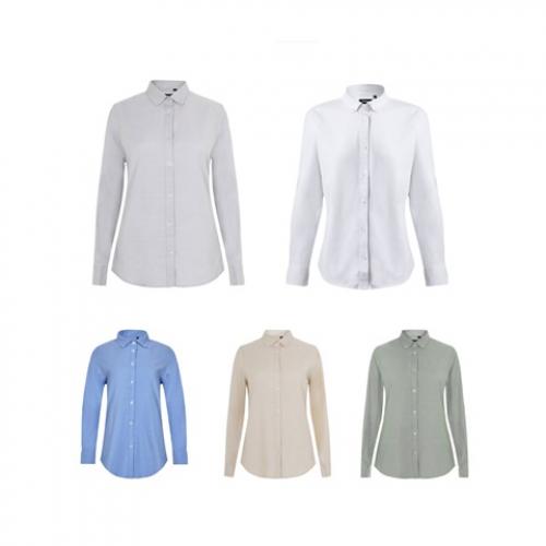 Oxford shirt 180 gm² for women made from cotton 50% polyester 45% and elastane 5% Vl prithvi women