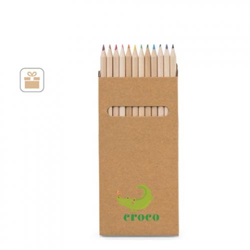 Buntstift schachtel mit 12 buntstiften Croco