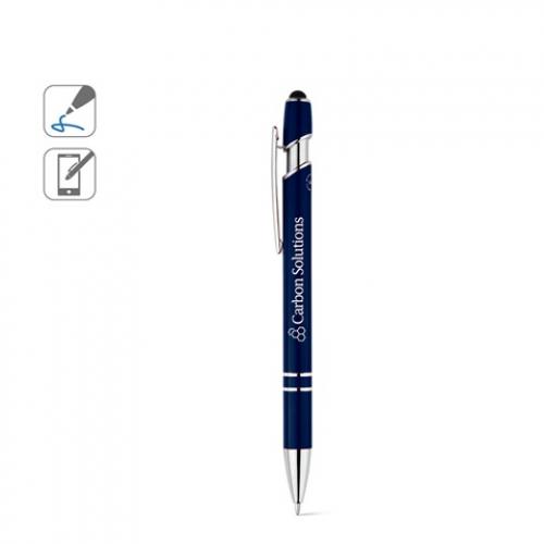 Ballpoint pen with recycled aluminium 100% ral body and touch tip Neil