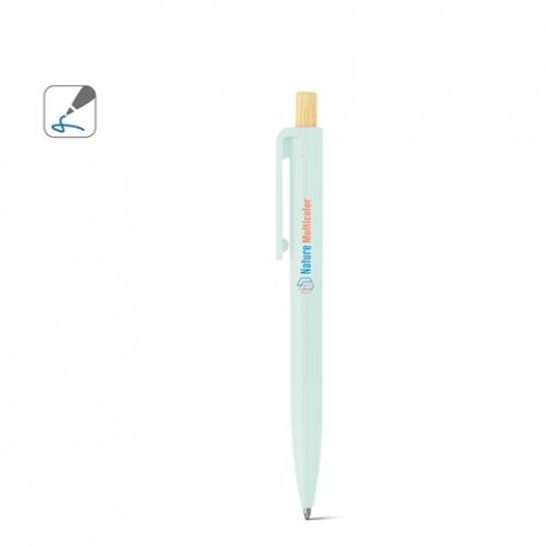 Recycled abs 100% rabs ballpoint pen with bamboo button Zara