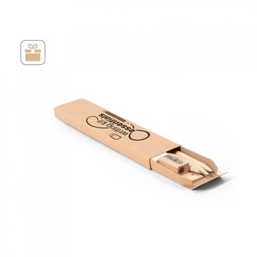 Versatile writing set consisting of pencil sharpener eraser and ruler Geoffrey