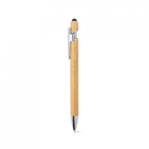 Bamboe balpen met verchroomde aluminium afwerking Neil bamboo