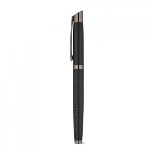 Set bestaande uit 1 balpen en 1 rollerpen van aluminium met dokumental® blauwe inkt Kingsley