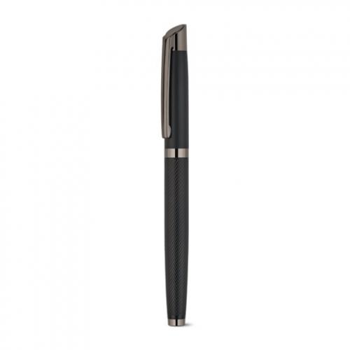 Set bestaande uit 1 balpen en 1 rollerpen van aluminium met dokumental® blauwe inkt Kingsley