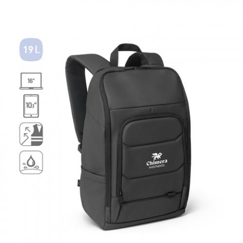 600D rpet highdensity waterresistant notebook backpack 16 Toulon