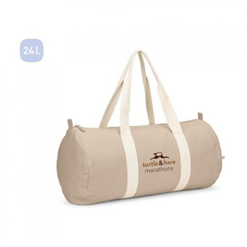 Sports bag in recycled cotton and recycled polyester 380 gm² Saint sport