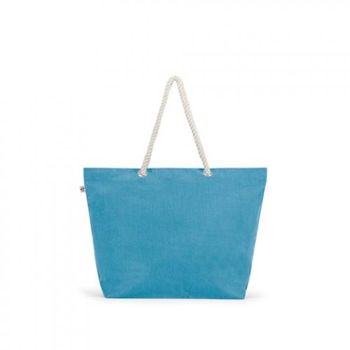 Strandtas van gerecycled katoen 70% en gerecycled polyester 30% 220 gm² Athens