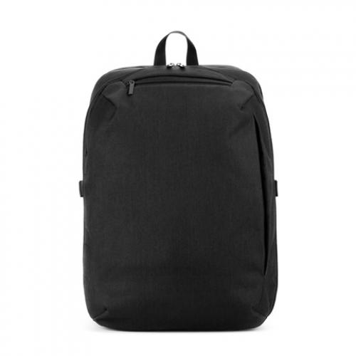 Backpack with one full opening compartment in high density 300d recycled polyester 16 Udine