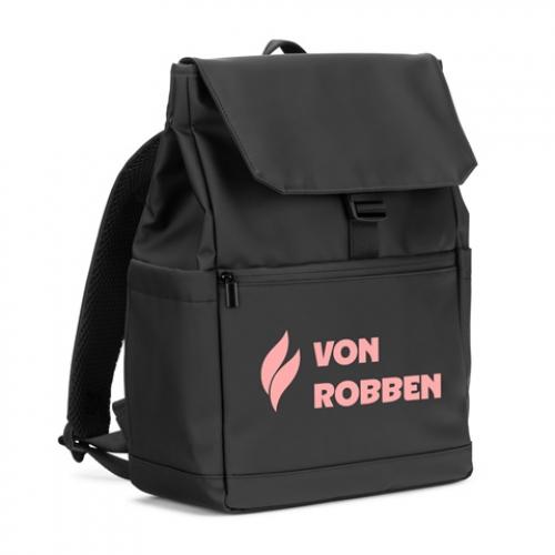 Laptoprugzak 16 inch van pu met klep die alle compartimenten afdekt Azores bag