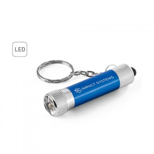 Aluminium sleutelhanger met 3 ledlampjes Lergan