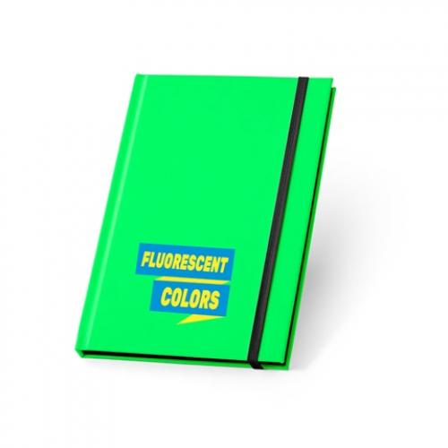 A5 notitieblok in fluorescerend pu met gelinieerde paginas Watters