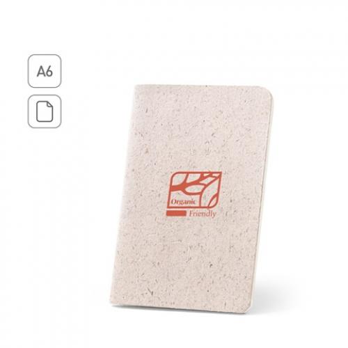 A6Notitieblok met flexibele kaft gemaakt van organisch olifantenmateriaal 80% Organic soft