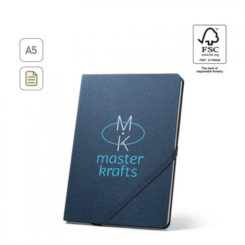A5 notebook with lined pages fsc™ ivory colour Huxley
