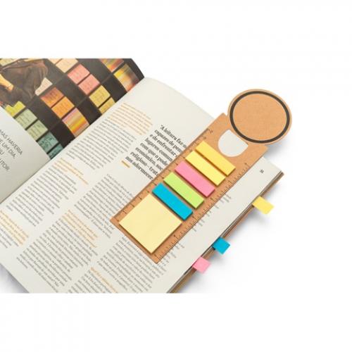 3In1 kantoorset gemaakt van 100% gerecycled papier met een ronde bovenkant en zwarte opdruk rondom Sawyer