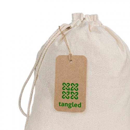 Rechthoekig etiket gemaakt van 100% gerecycled papier 700 gm² Label rectangular