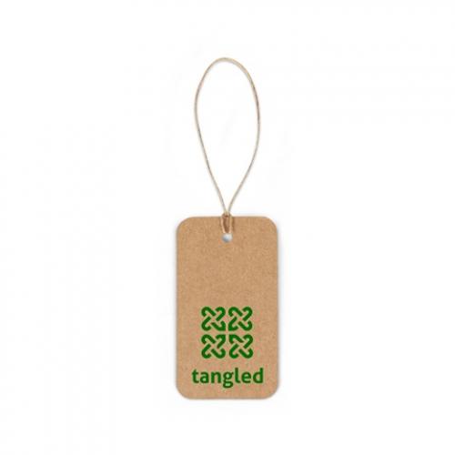 Rechthoekig etiket gemaakt van 100% gerecycled papier 700 gm² Label rectangular