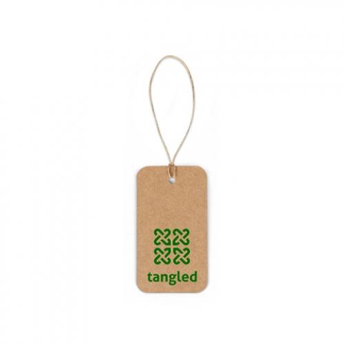 Rechthoekig etiket gemaakt van 100% gerecycled papier 700 gm² Label rectangular