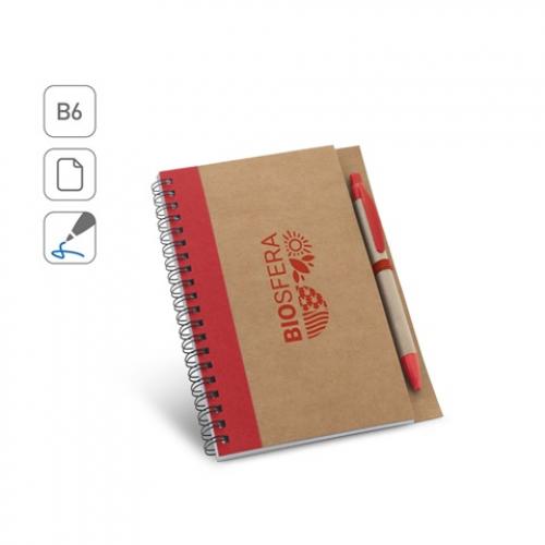 B6 notitieboek met metalen spiraal en nietgelinieerde pagina´s Asimov