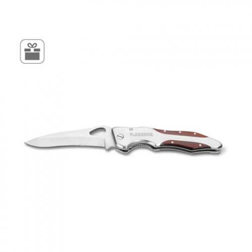 Taschenmesser aus edelstahl und holz Lawrence