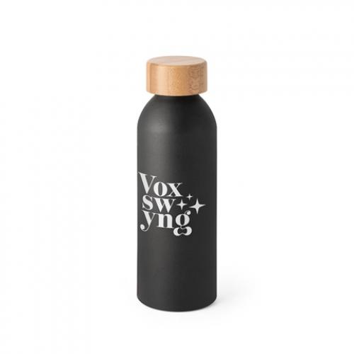 Aluminium fles met bamboe deksel 550 ml Queta