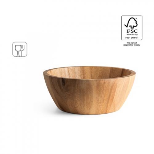 Cassia wood salad bowl Sage