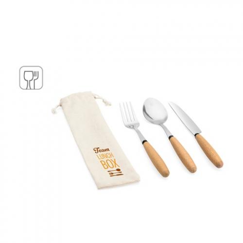3Piece set in acacia wood Boulud