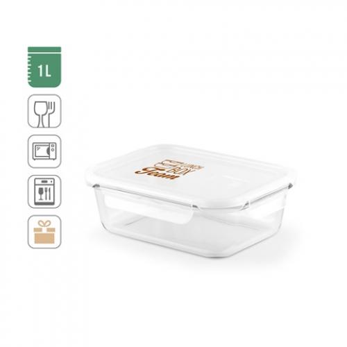 Hermetic box in borosilicate glass 1000 ml Quorin