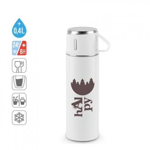 Doublewalled stainless steel bottle 90% recycled with matte finish 490 ml Comaneci