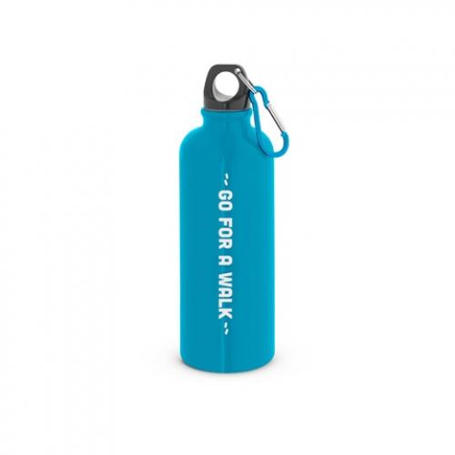 Singlewall stainless steel bottle with carabiner clip 550 ml Kelce