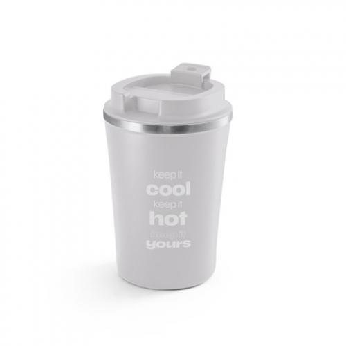 Stainless steel travel mug with ceramic interior finish 470 ml Phelps ceramic