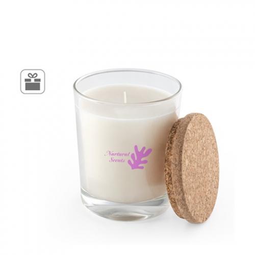 Aromatische kaars in een glazen beker met een kurken deksel 180 g Zen 180