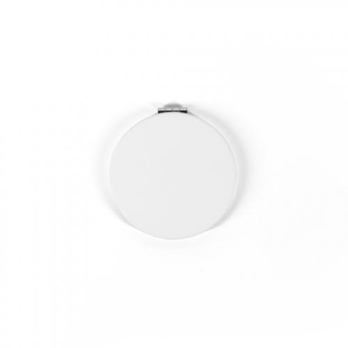 Dubbelzijdige ronde spiegel met matte pubuitenkant Freya