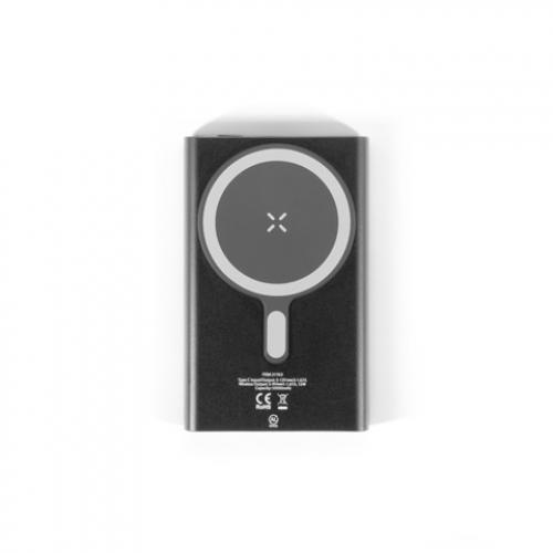 Magnetic power bank with superfast charging in recycled aluminum and recycled abs 5000 mah Wright 5