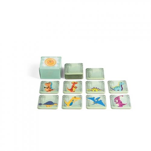 Memoryspel met 20 stukjes Triceratops