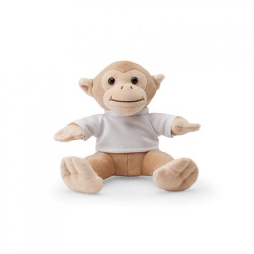 Monkeyshaped plush toy with tshirt Monky
