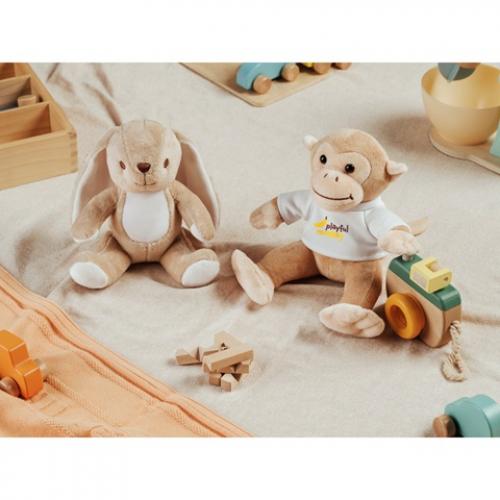 Monkeyshaped plush toy with tshirt Monky