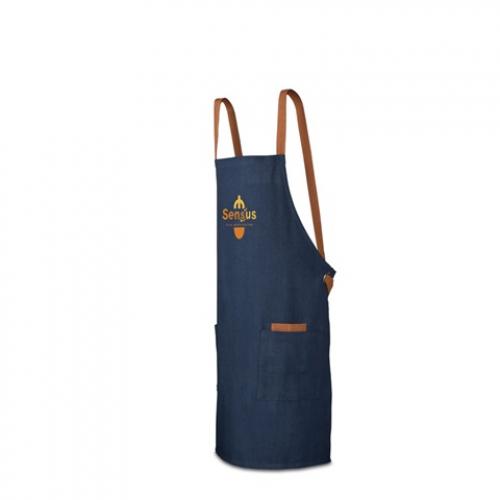 Cotton 80% recycled and polyester 20% recycled apron 220 gm² Cardamom