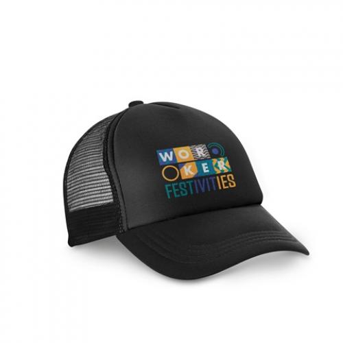 Polyester and mesh cap 150 gm² Nicola bk