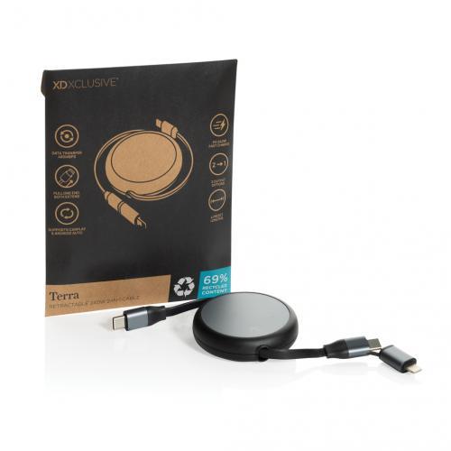 Terra recycled aluminum uittrekbare 240W kabel