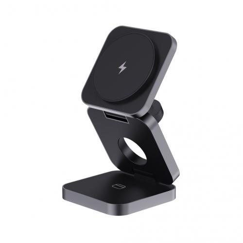 Terra RCS recycled aluminum foldable 3 in 1 15W charger