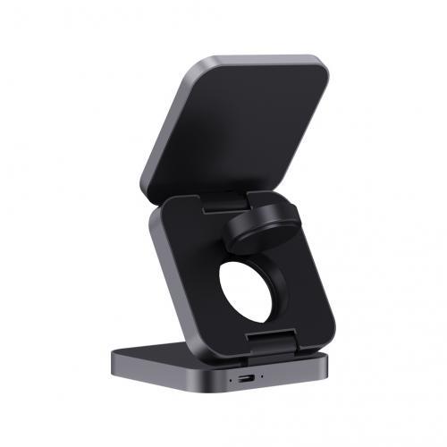 Terra RCS recycled aluminum foldable 3 in 1 15W charger