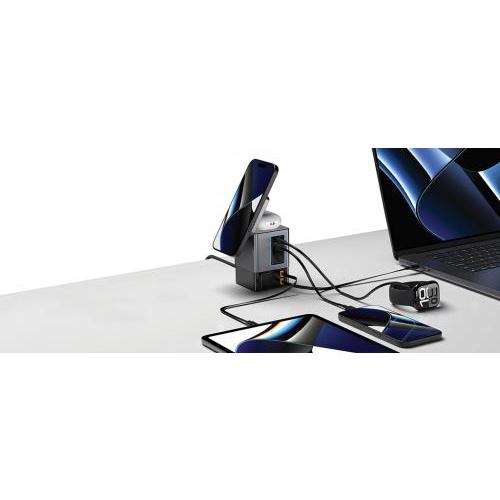 Urban Vitamin Sacramento 105W GaN lader, uittrekbare kabels