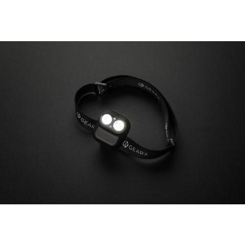 Gear X RCS rPlastic head torch with motion sensor