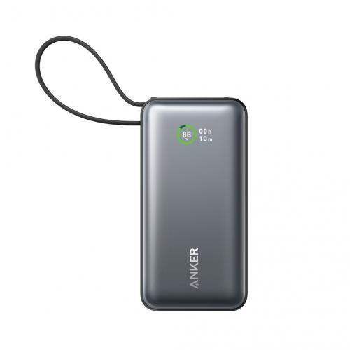 Anker Nano Powerbank 30 W, met ingebouwde USB-C-kabel