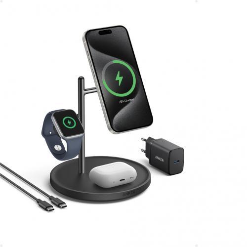 Anker MagGo draadloze oplaadstandaard (3-in-1-standaard)