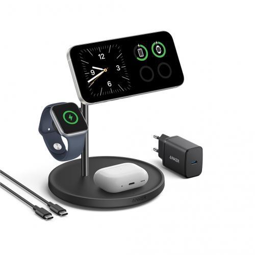 Anker MagGo draadloze oplaadstandaard (3-in-1-standaard)