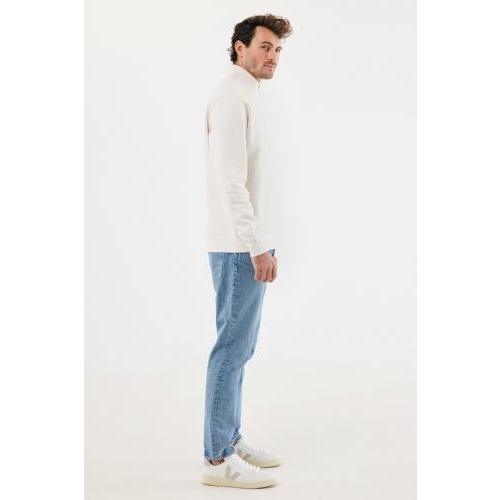 IQONIQ Elgon recycled cotton quarter zip sweater