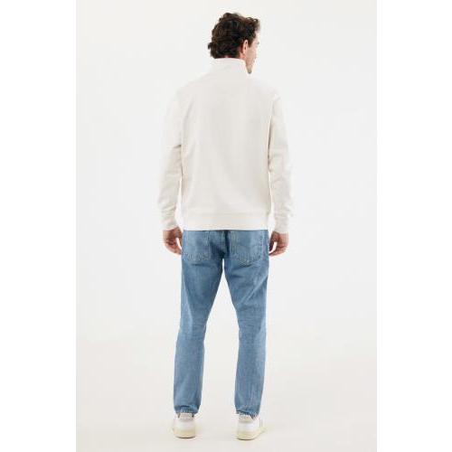 IQONIQ Elgon recycled cotton quarter zip sweater
