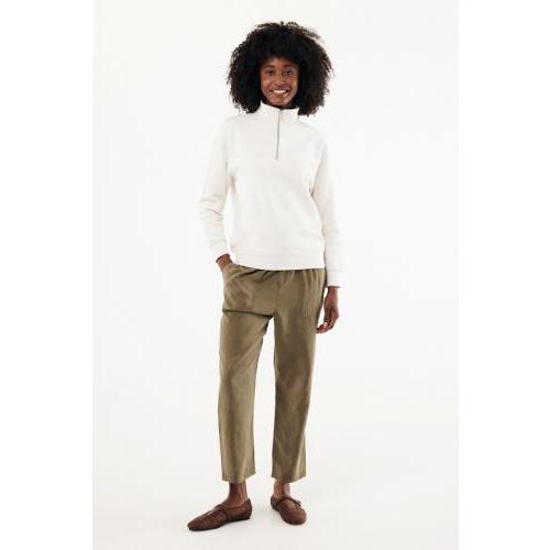 IQONIQ Elgon recycled cotton quarter zip sweater