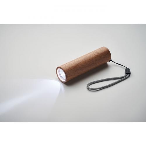 Oplaadbare zaklamp beukenhout Lite